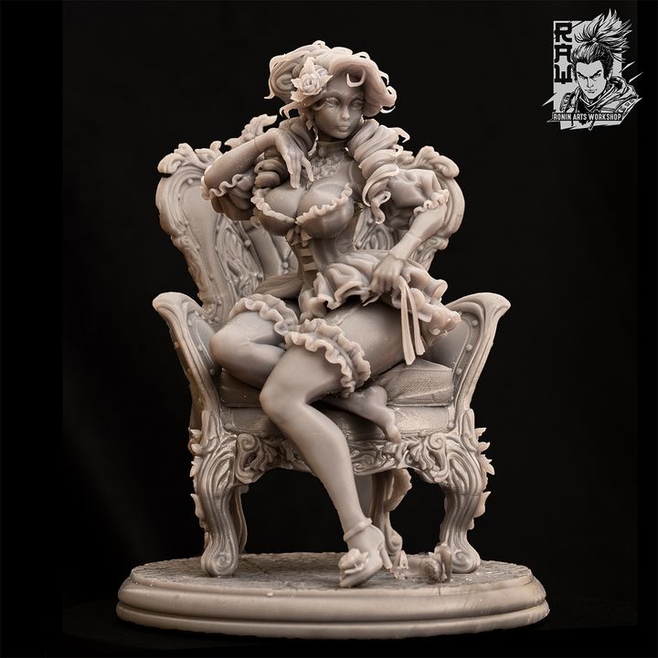 Vampire Aurora - Gothic PinUp Girl by Ronin Arts Workshop