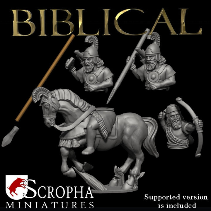 Assyrian auxiliary riders by Scorpha Miniatures