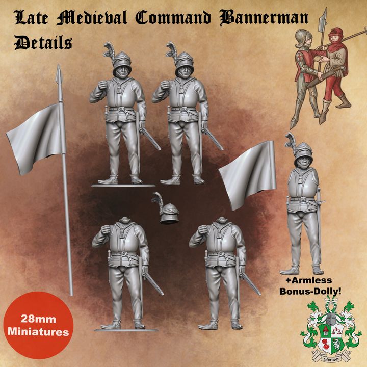 Late 15th Century Late Medieval Swiss-German Banner Bearer by Styriwar