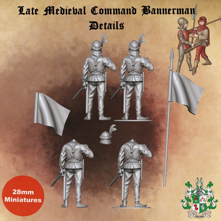 Late 15th Century Late Medieval Swiss-German Banner Bearer by Styriwar