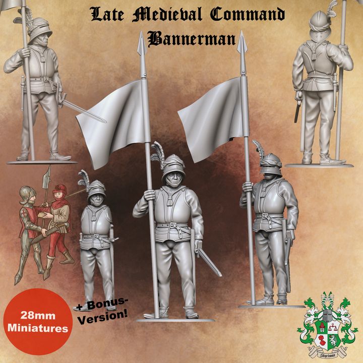 Late 15th Century Late Medieval Swiss-German Banner Bearer by Styriwar