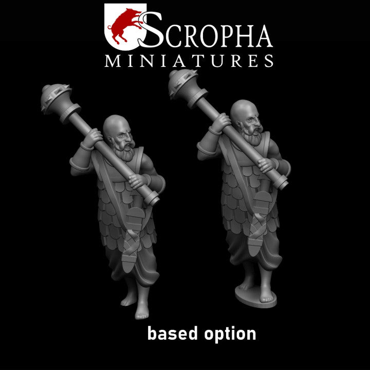 Indian two handed clubmens by Scropha Miniatures