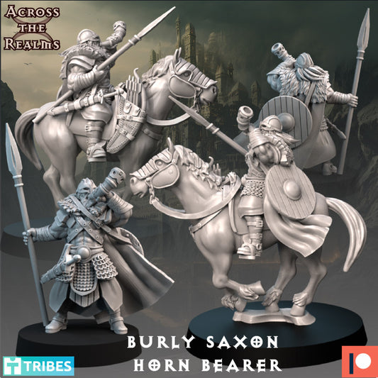 Burly Saxon Warrior Horn Bearer by Across the Realms