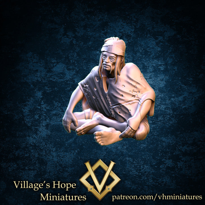 Wuxia  Chef ,Suspicious Man ,Beggar by Village's Hope Miniatures