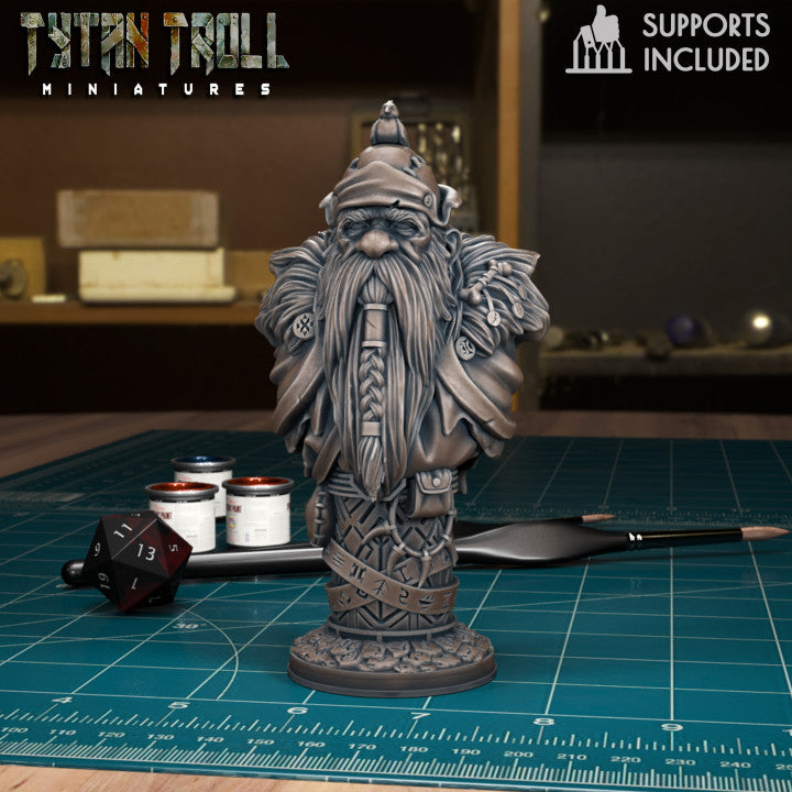 Dwarf Chess Bishop by Tytan Troll Miniatures