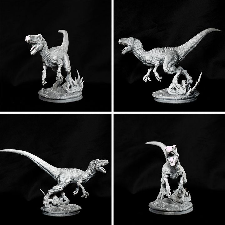 Blazetalon and Emberslash - Velociraptors by Ronin Arts Workshop