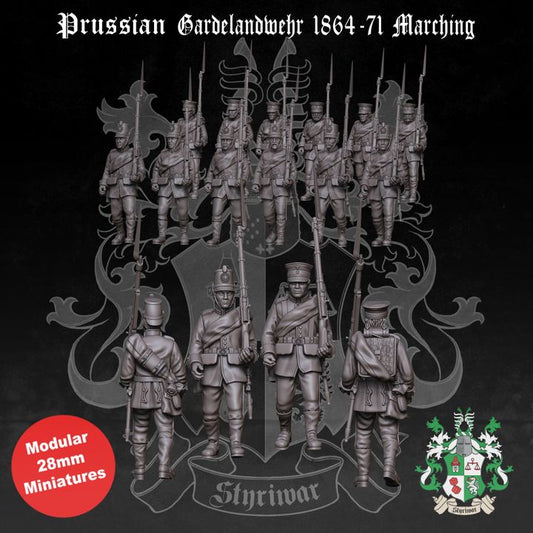 Prussian Guard-Landwehr Marching 1864-71 (Full & Light-Kit) by Styriwar