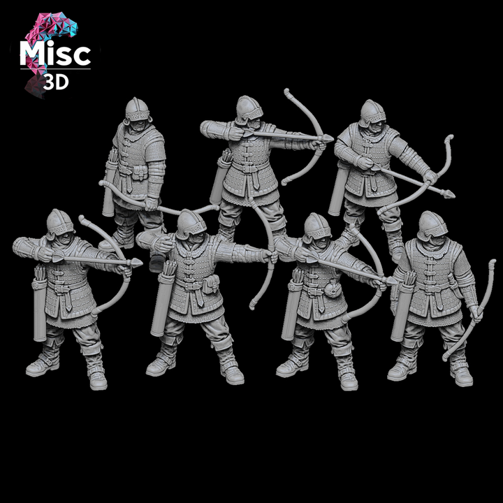 Human Mercenaries - Bowmen by Misc 3D Creations