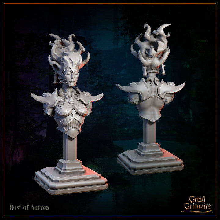 Bust of Glimmer & Aurora by Great Grimoire