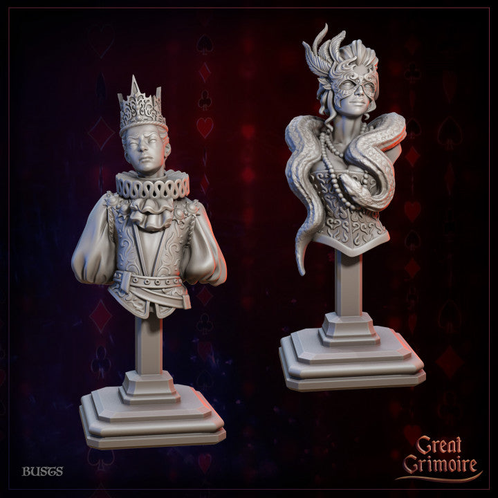 Bust of Aurelius &  Vivienne Shadowmere by Great Grimoire