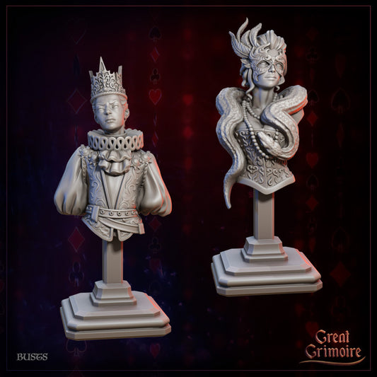 Bust of Aurelius &  Vivienne Shadowmere by Great Grimoire