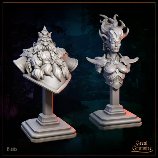 Bust of Glimmer & Aurora by Great Grimoire