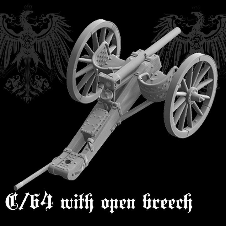 C64 Krupp 4Pounder Field Cannon and Guard artillery Crew by Styriwar