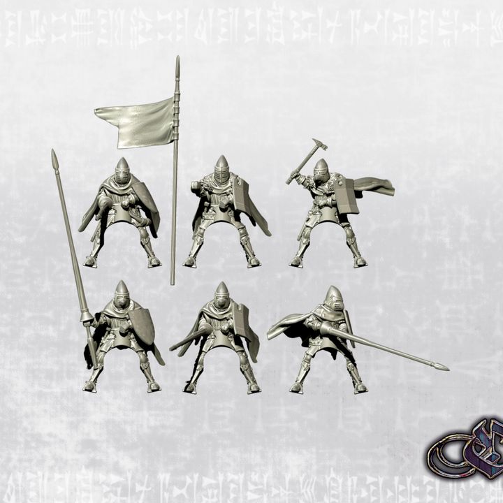 Late Crusader Knights on Horse- Complete Regiment.