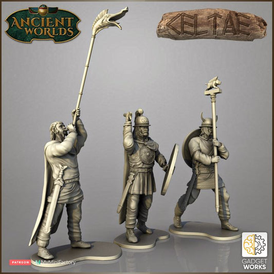 Celtic Command, Chieftain Carnyx and banner by Gadgetworks