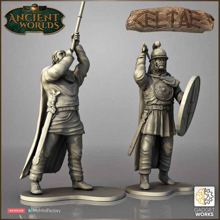 Celtic Command, Chieftain Carnyx and banner by Gadgetworks