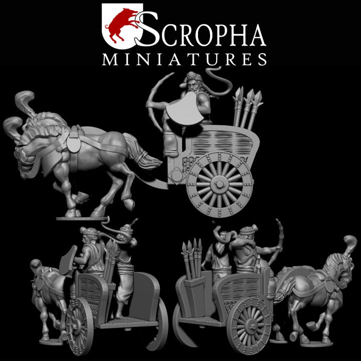 Indian classical chariots by Scropha Miniatures