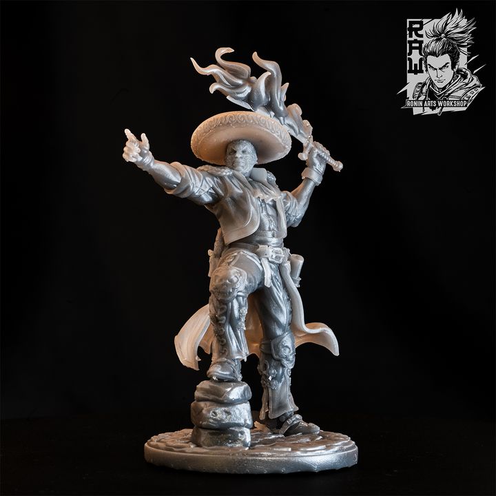 El Charro Del Sol - Luchador Pyromancer by Ronin Arts Workshop