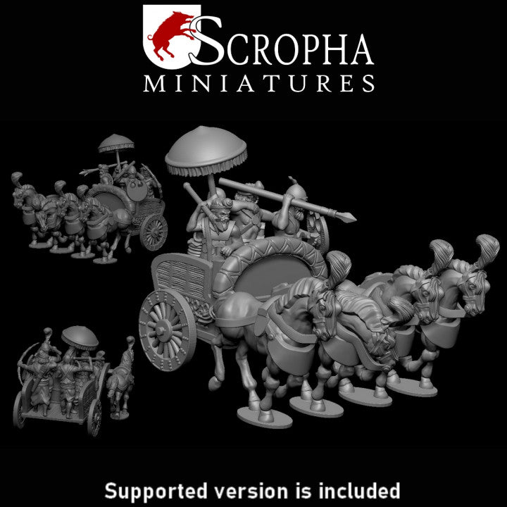 Indian heavy chariots by Scropha Miniatures