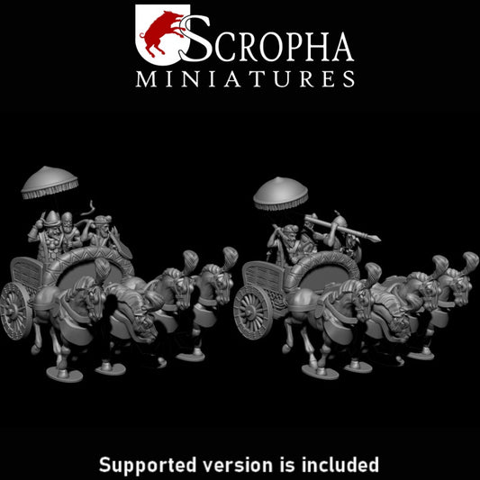 Indian heavy chariots by Scropha Miniatures