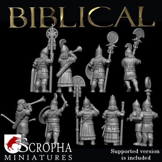 Assyrian command group by Scorpha Miniatures