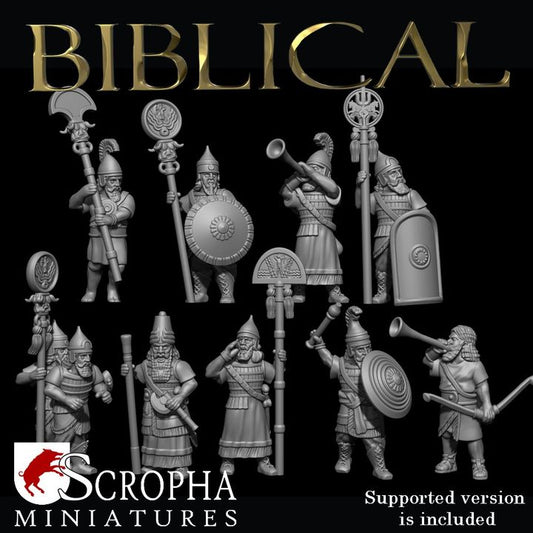 Assyrian command group by Scorpha Miniatures