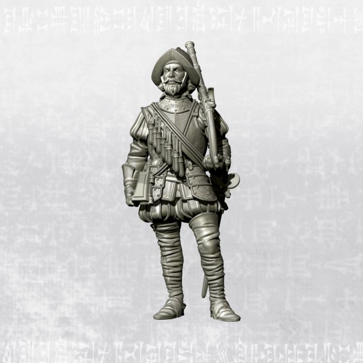 "Spanish Arquebusier - 16th century" by Ezipion miniatures