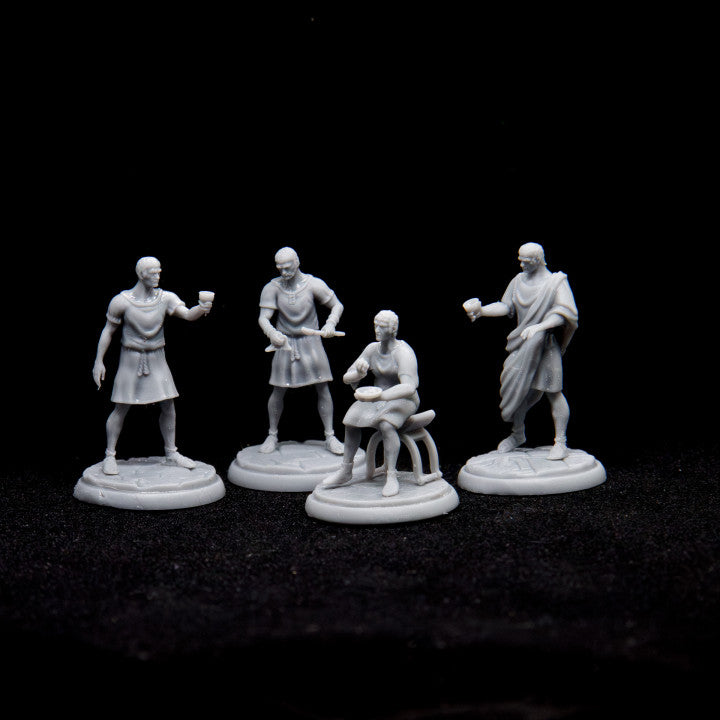 Roman Citizens - taberna workers and customers by Gadgetworks Miniatures