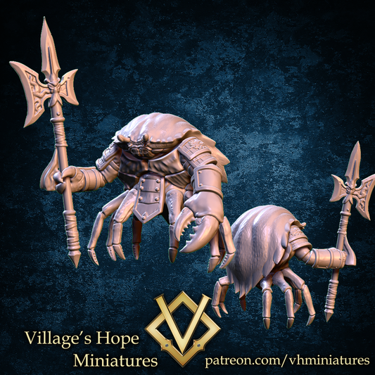 Crab Guard with Halberd by Village's Hope Miniatures