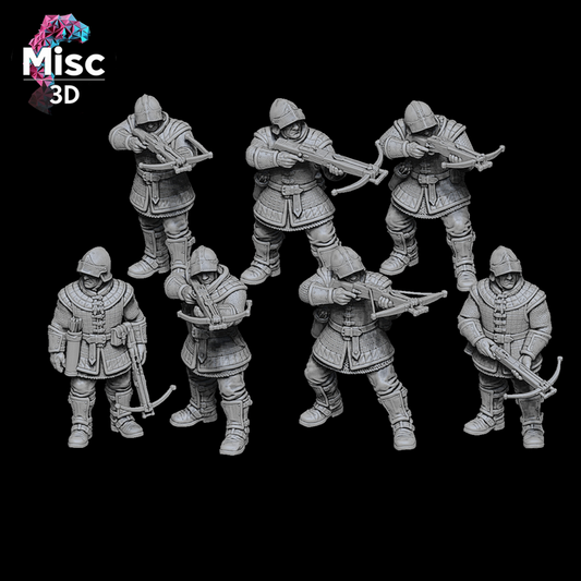 Human Mercenaries - Crossbowmen by Misc 3D Creations