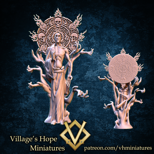 False divinity Demonic monk by Village's Hope Miniatures