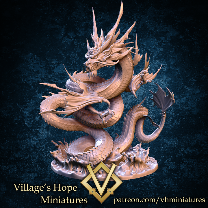Dragon Lord of the East sea by Village's Hope Miniatures
