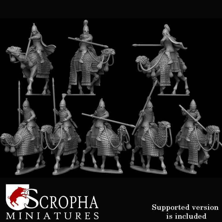 Parthian camel cataphract by Scropha Miniatures