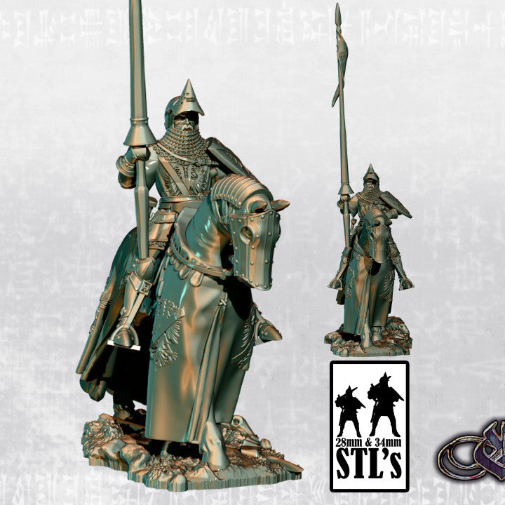 Bertrand du Guesclin on Horse by Ezipion miniatures