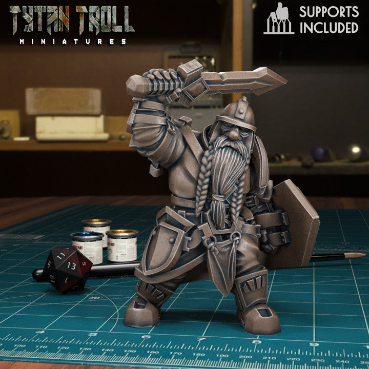 Dwarven Guard 05 by Tytan Troll Miniatures