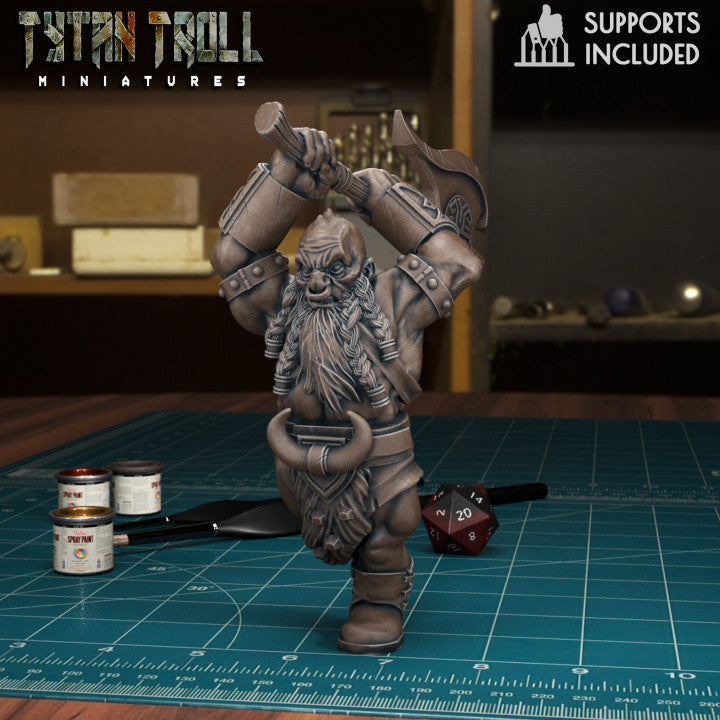 Dwarf Axes 03 by Tytan Troll Miniatures