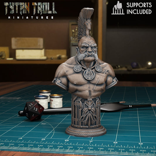 Dwarf Chess Knight  by Tytan Troll Miniatures