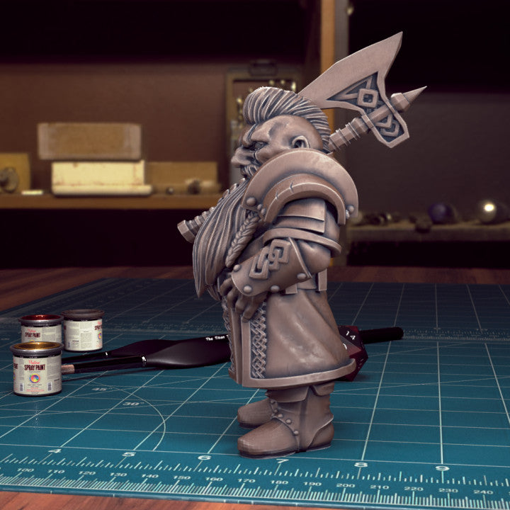 Male Dwarf 04 Fighter by Tytan Troll Miniatures