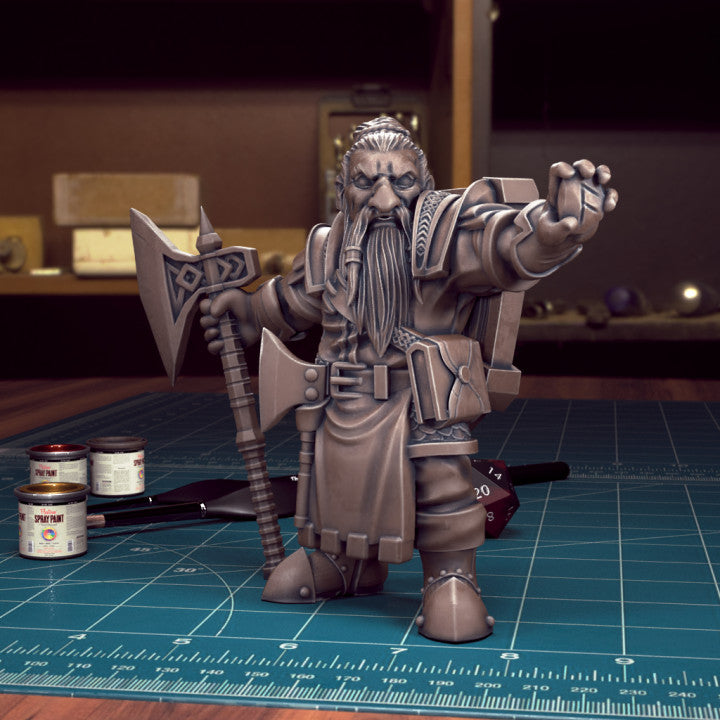 Male Dwarf 05 Mage by Tytan Troll Miniatures