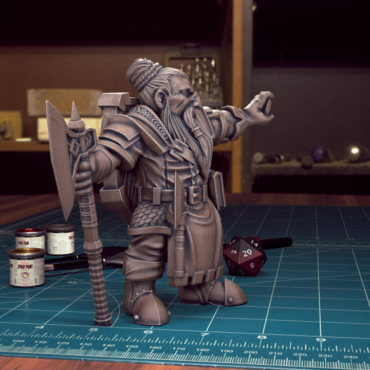 Male Dwarf 05 Mage by Tytan Troll Miniatures