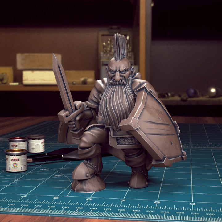 Male Dwarf 07 Fighter by Tytan Troll Miniatures