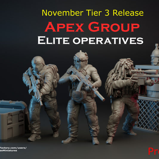 Wargames - Apex Group Elite Operatives by TurnBase Miniatures