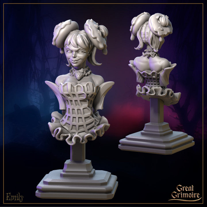 Bust of Hansel, Bust of Emily by Great Grimoire