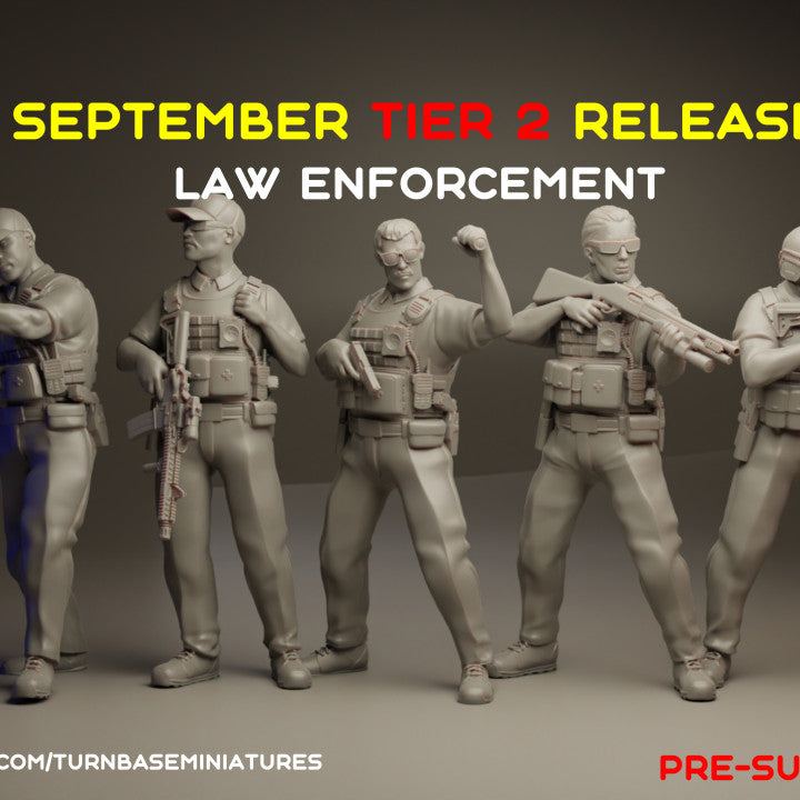 Wargames- Law Enforcement by TurnBase Miniatures