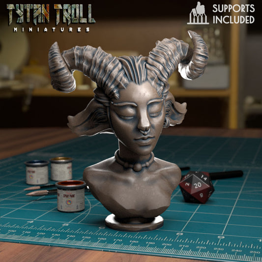 Faun Bust by Tytan Troll Miniatures