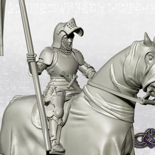 "Joan of Arc - on horse - Jeanne (2019)" by Ezipion miniatures
