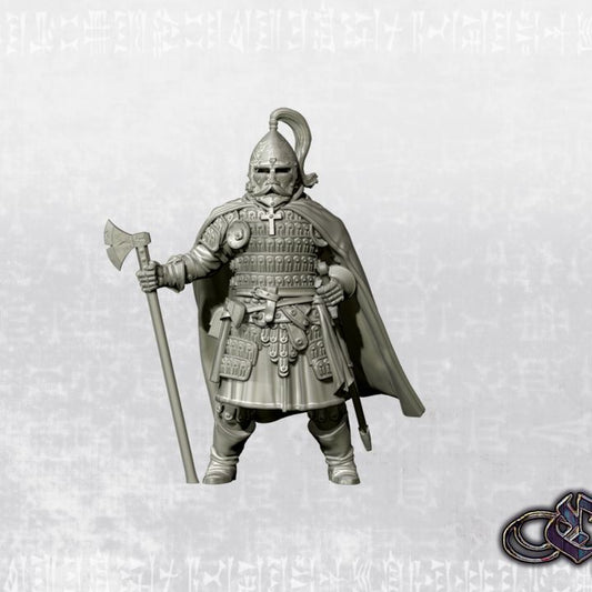 "Kievan Rus venturer - Druzhinnik Captain - 14th century" by Ezipion miniatures