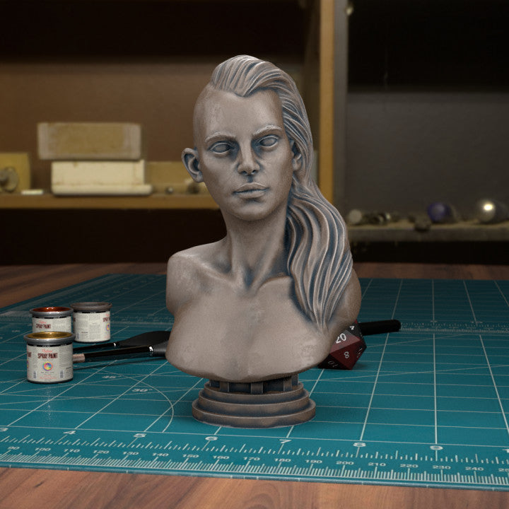 Female Head Bust by Tytan Troll Miniatures