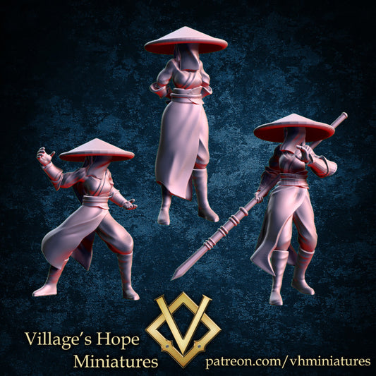 Conceal Wuxia Sect Guard Female by Village's Hope Miniatures