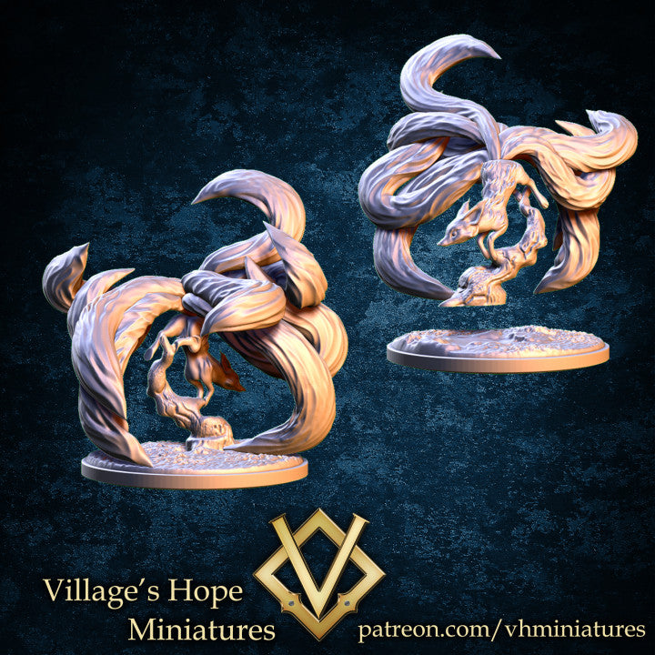 Nine Tails Fox / Tamamo No Mae Fox Body by Village's Hope Miniatures